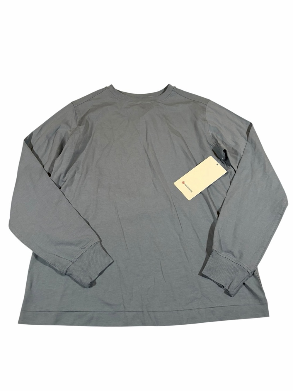 NWT Lululemon All Yours Organic Cotton Long Sleeve (Steel Blue) Size Small